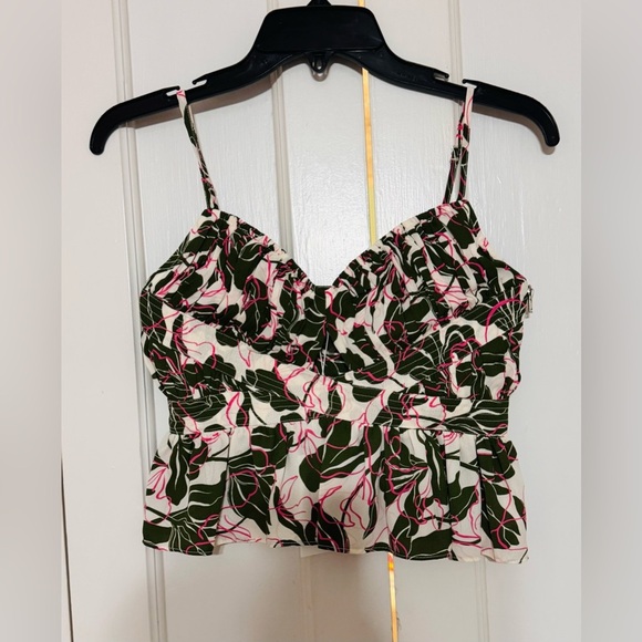 Parker Floral Print Peplum Camisole - Picture 3 of 6